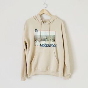 NEW Woodstock Beige Long Sleeve Hoodie
